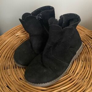 Toddler Girl Size 9 Baby Gap Black Suede Ankle Boots